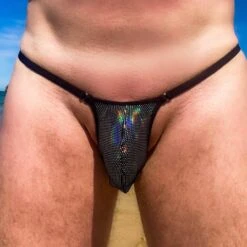 Men String Tanga - Glitter (Extra Small)