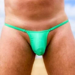 Men String Tanga - New Mint (Extra Small)