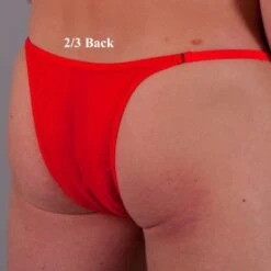 Exclusive Men String Tanga - Rot Transparent -Aufreizende Bademode exclusive mens string tanga Rot transparent 60 1280x1280