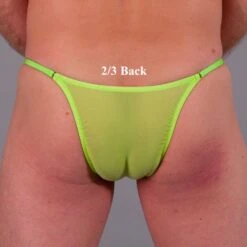 Exclusive Men String Tanga - Pistazie Transparent -Aufreizende Bademode exclusive mens string tanga pistazie transparent 20 1280x1280