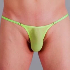 Exclusive Men String Tanga - Pistazie Transparent -Aufreizende Bademode exclusive mens string tanga pistazie transparent 5 1280x1280