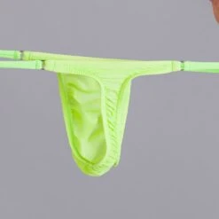 Exclusive Men String Tanga - Pistazie Transparent -Aufreizende Bademode exclusive mens string tanga pistazie transparent 9 1280x1280