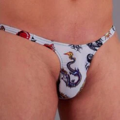 Exclusive Men String Tanga - Tattoo