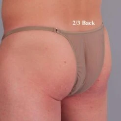 Exclusive Men String Tanga - Toffee Transparent -Aufreizende Bademode exclusive mens string tanga toffee transparent 100 1280x1280