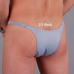 Exclusive Men String Tanga - UNI Hellgrau -Aufreizende Bademode exclusive mens string tanga uni hellgrau 80 1280x1280