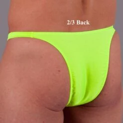 Exclusive Men String Tanga - UNI NeonGelb -Aufreizende Bademode exclusive mens string tanga uni neon 100 1280x1280