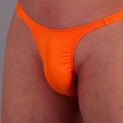 Exclusive Men String Tanga - UNI Orange -Aufreizende Bademode exclusive mens string tanga uni orange 4 1280x1280