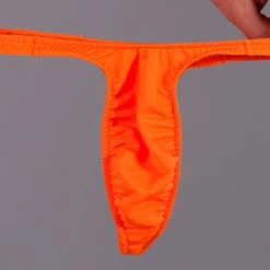 Exclusive Men String Tanga - UNI Orange -Aufreizende Bademode exclusive mens string tanga uni orange 8 1280x1280
