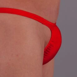 Exclusive Men String Tanga - UNI Rot -Aufreizende Bademode exclusive mens string tanga uni rot 2 1280x1280