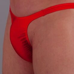 Exclusive Men String Tanga - UNI Rot -Aufreizende Bademode exclusive mens string tanga uni rot 5 1280x1280