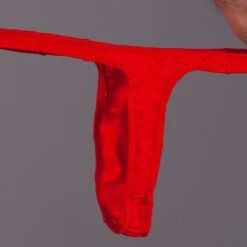 Exclusive Men String Tanga - UNI Rot -Aufreizende Bademode exclusive mens string tanga uni rot 9 1280x1280