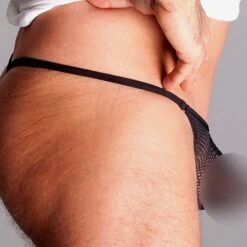 Men String Tanga - Fishnet Schwarz -Aufreizende Bademode men string tanga fishnet schwarz 3 1280x1280