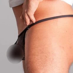 Men String Tanga - Fishnet Schwarz -Aufreizende Bademode men string tanga fishnet schwarz 5 1280x1280