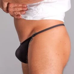 Men String Tanga - Schwarz Transparent -Aufreizende Bademode men string tanga schwarz transparent 4 1280x1280