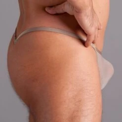 Men String Tanga - Toffee Transparent -Aufreizende Bademode men string tanga toffee transparent 2 1280x1280